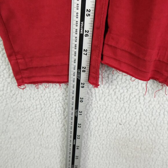 Mos Mosh Jeans Womens 29 Red Summer Jewel Gd Pant Tapered Lightweight - Picture 7 of 12